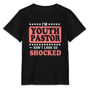 Youth pastor - Stanley/Stella MINI CREATOR Kids’ T-Shirt - black - Front - Mikhail (115cm)