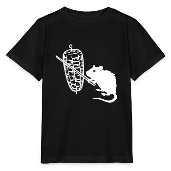 Kebab Ratte Kebab Grill - Stanley/Stella Kinder T-Shirt MINI CREATOR  - Schwarz - Vorne - Mikhail (115cm)