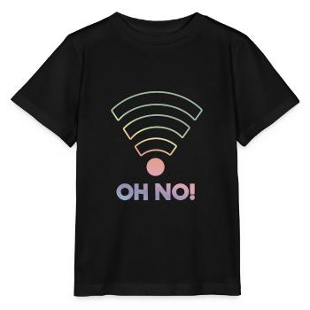 Funny wifi wifi cell phone fan gift - Stanley/Stella MINI CREATOR Kids’ T-Shirt - black - Front - Mikhail (115cm)