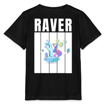 raver - Stanley/Stella Kinder T-Shirt MINI CREATOR  - Schwarz - Vorne - Mikhail (115cm)