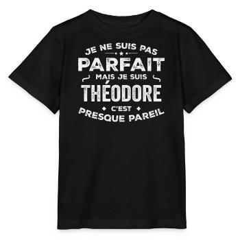 Théodore Ein Vorname, eine Geschichte, eine Persönlichkeit - Stanley/Stella Kinder T-Shirt MINI CREATOR  - Schwarz - Vorne - Mikhail (115cm)