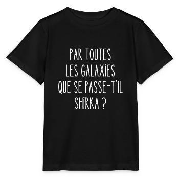 par toutes les galaxies - T-shirt bio MINI CREATOR Stanley/Stella Enfant - noir - Devant - Mikhail (115cm)