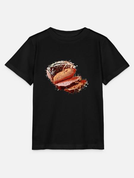 Leberkas Leberkäse Leberkäs Bayern Geschenk - Stanley/Stella Kinder T-Shirt MINI CREATOR - Schwarz