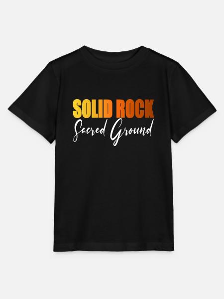SOLID ROCK Sacred Ground - Stanley/Stella Kinder T-Shirt MINI CREATOR - Schwarz
