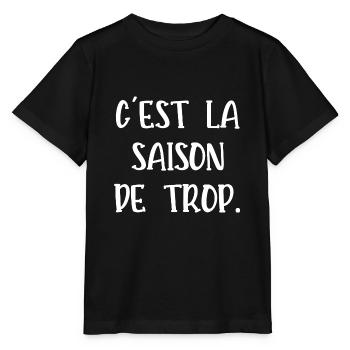 la saison de trop - T-shirt bio MINI CREATOR Stanley/Stella Enfant - noir - Devant - Mikhail (115cm)