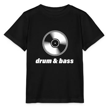 Drum & Bass Oldschool Schallplatte Spruch - Stanley/Stella Kinder T-Shirt MINI CREATOR  - Schwarz - Vorne - Mikhail (115cm)