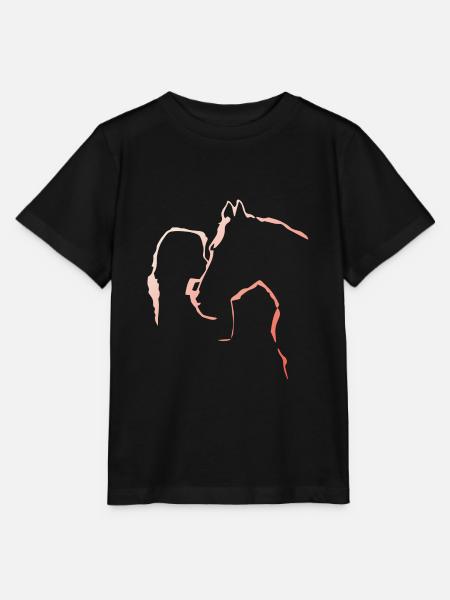 Mein Pferd und Ich | Ich liebe mein Pferd - Stanley/Stella Kinder T-Shirt MINI CREATOR  - Schwarz