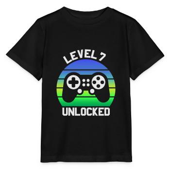 7th Birthday Boy Gifts, 7 Year Old Birthday Gifts - Stanley/Stella MINI CREATOR Kids’ T-Shirt - black - Front - Mikhail (115cm)