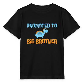 Promu à Big Dino Bro - Großer Dino Bruder - T-shirt bio MINI CREATOR Stanley/Stella Enfant - noir - Devant - Mikhail (115cm)