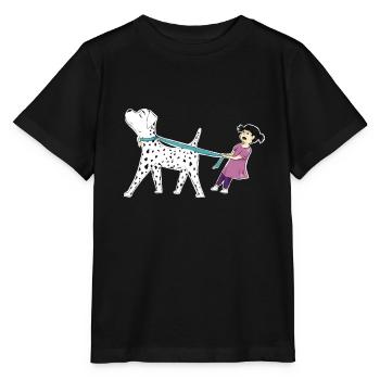 Dalmatian and monster's granddaughter and company - Stanley/Stella MINI CREATOR Kids’ T-Shirt - black - Front - Mikhail (115cm)