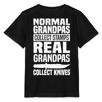 Knife Lover Gifts | Knife Knife Collector - Stanley/Stella MINI CREATOR Kids’ T-Shirt - black - Front - Mikhail (115cm)
