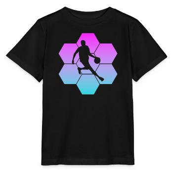 basketball streetball - Stanley/Stella Kinder T-Shirt MINI CREATOR  - Schwarz - Vorne - Mikhail (115cm)