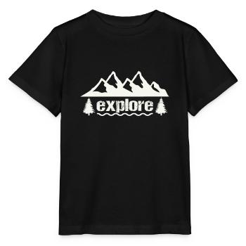 explore - Stanley/Stella Kinder T-Shirt MINI CREATOR  - Schwarz - Vorne - Mikhail (115cm)