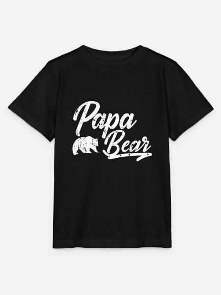 Papa Bear - Stanley/Stella Kinder T-Shirt MINI CREATOR - Schwarz