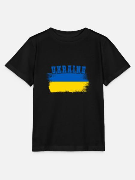 Ukraine drapeau vintage drapeau du pays d'origine - T-shirt bio MINI CREATOR Stanley/Stella Enfant - noir