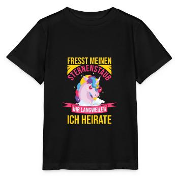 Junggesellenabschied Polterabend JGA Braut - Stanley/Stella Kinder T-Shirt MINI CREATOR  - Schwarz - Vorne - Mikhail (115cm)