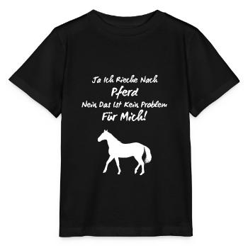DRESSURPFERDE MEINE LEIDENSCHAFT NUR MIT PFERD - Stanley/Stella Kinder T-Shirt MINI CREATOR  - Schwarz - Vorne - Mikhail (115cm)
