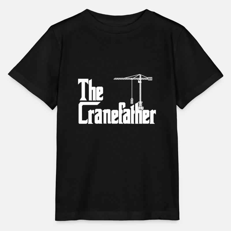 Le Grue Grue Grue Crane Operator Crane - T-shirt bio MINI CREATOR Stanley/Stella Enfant - noir