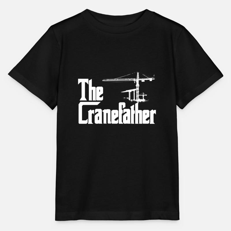 The Cranefather crane operator crane - Stanley/Stella MINI CREATOR Kids’ T-Shirt - black