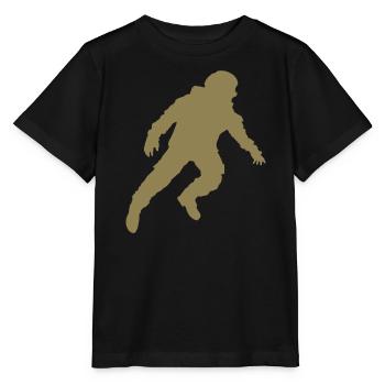 Silhouette d’astronaute flottante en apesanteur - T-shirt bio MINI CREATOR Stanley/Stella Enfant - noir - Devant - Mikhail (115cm)
