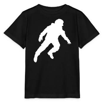 Silhouette d’astronaute flottante en apesanteur - T-shirt bio MINI CREATOR Stanley/Stella Enfant - noir - Devant - Mikhail (115cm)