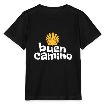 Buen Camino | Camino de Santiago | Santiago - Stanley/Stella MINI CREATOR Kids’ T-Shirt - black - Front - Mikhail (115cm)