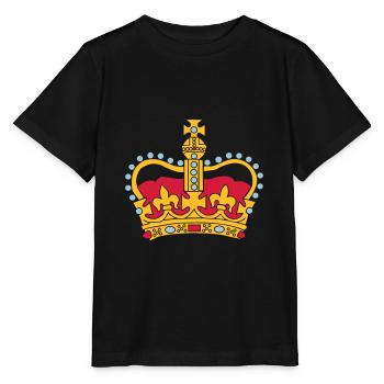 Gagnant de cadeau d'anniversaire de héros de symbole de couronne d'or - T-shirt bio MINI CREATOR Stanley/Stella Enfant - noir - Devant - Mikhail (115cm)