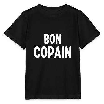 bon copain - T-shirt bio MINI CREATOR Stanley/Stella Enfant - noir - Devant - Mikhail (115cm)