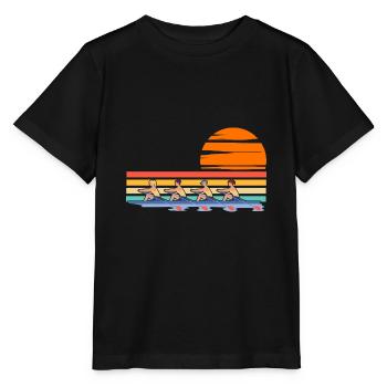 Rudern Frauen Vierer ohne Steuermann - Stanley/Stella Kinder T-Shirt MINI CREATOR  - Schwarz - Vorne - Mikhail (115cm)