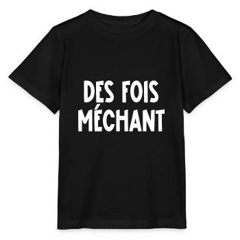 des fois méchant - T-shirt bio MINI CREATOR Stanley/Stella Enfant - noir - Devant - Mikhail (115cm)