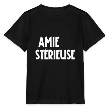 amie stérieuse - T-shirt bio MINI CREATOR Stanley/Stella Enfant - noir - Devant - Mikhail (115cm)