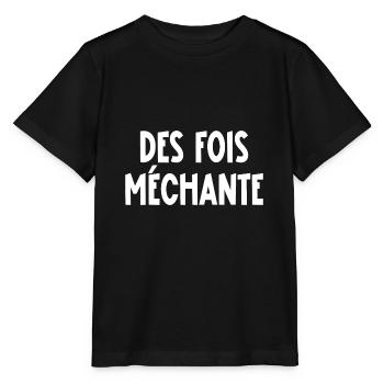 des fois méchante - T-shirt bio MINI CREATOR Stanley/Stella Enfant - noir - Devant - Mikhail (115cm)