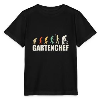 Gartenchef Evolution Gärtner - Stanley/Stella Kinder T-Shirt MINI CREATOR  - Schwarz - Vorne - Mikhail (115cm)