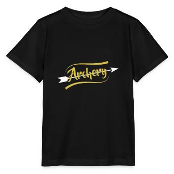 Archer flèche arc arc - T-shirt bio MINI CREATOR Stanley/Stella Enfant - noir - Devant - Mikhail (115cm)