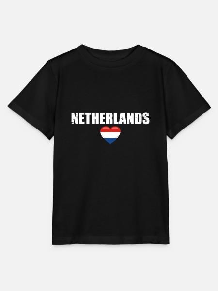 Nederland Vintage Nederlandse Vlag Nederland - Stanley/Stella Kinder-T-shirt MINI CREATOR  - zwart