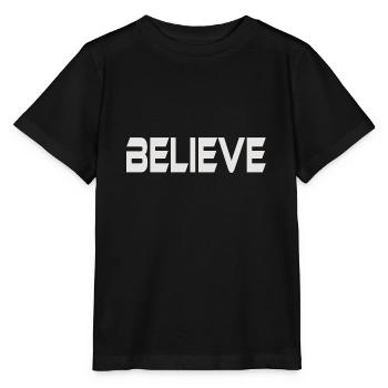 BELIEVE - Stanley/Stella MINI CREATOR Kids’ T-Shirt - black - Front - Mikhail (115cm)