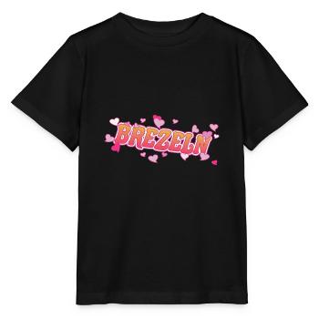 Des bretzels avec un cœur pour les fans de bretzels - T-shirt bio MINI CREATOR Stanley/Stella Enfant - noir - Devant - Mikhail (115cm)