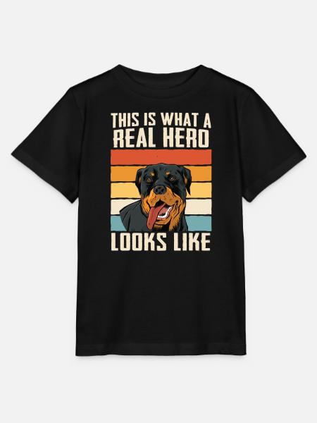 Rottweiler Hund - Stanley/Stella Kinder T-Shirt MINI CREATOR - Schwarz