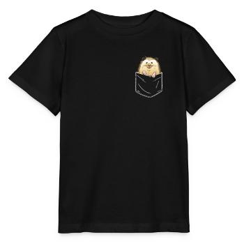 Hérisson Épineux Animal Hérisson - T-shirt bio MINI CREATOR Stanley/Stella Enfant - noir - Devant - Mikhail (115cm)