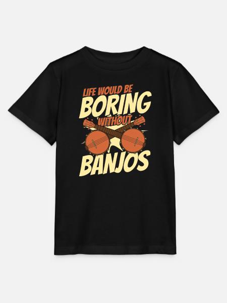 Banjo Instrument - Stanley/Stella Kinder T-Shirt MINI CREATOR  - Schwarz
