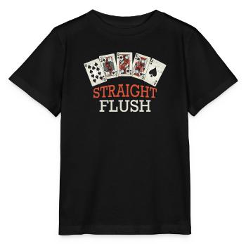 Poker Casino Texas Hold'em Pokerspieler - Stanley/Stella Kinder T-Shirt MINI CREATOR  - Schwarz - Vorne - Mikhail (115cm)