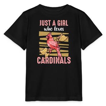 Cardinal Rouge Cardinal Vogel Cardinal Rouge - T-shirt bio MINI CREATOR Stanley/Stella Enfant - noir - Devant - Mikhail (115cm)