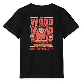 Tischler Holzarbeiter Zimmerei - Stanley/Stella Kinder T-Shirt MINI CREATOR  - Schwarz - Vorne - Mikhail (115cm)