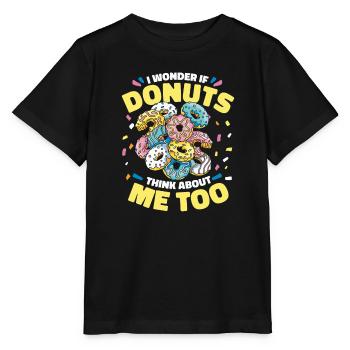 Donut Donuts Candy Bagel - T-shirt bio MINI CREATOR Stanley/Stella Enfant - noir - Devant - Mikhail (115cm)