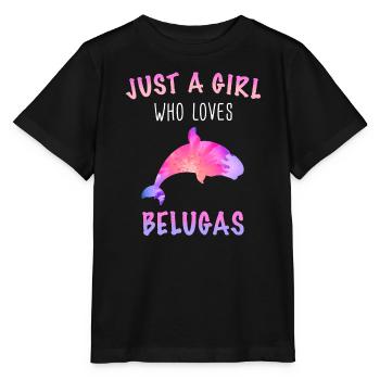Bélugas Océan Bélugas Baleines - T-shirt bio MINI CREATOR Stanley/Stella Enfant - noir - Devant - Mikhail (115cm)