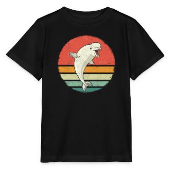Bélugas Océan Bélugas Baleines - T-shirt bio MINI CREATOR Stanley/Stella Enfant - noir - Devant - Mikhail (115cm)