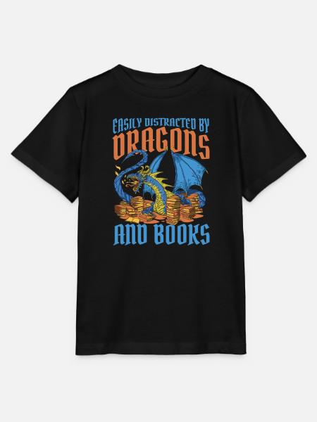 Drache Mystisch Drachen Fantasie - Stanley/Stella Kinder T-Shirt MINI CREATOR - Schwarz
