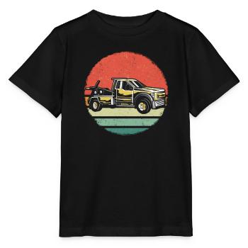 Abschleppwagen Truck Abschlepper - Stanley/Stella Kinder T-Shirt MINI CREATOR  - Schwarz - Vorne - Mikhail (115cm)