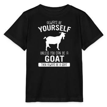 Chèvre Chèvre Chèvre Animal Chèvre - T-shirt bio MINI CREATOR Stanley/Stella Enfant - noir - Devant - Mikhail (115cm)