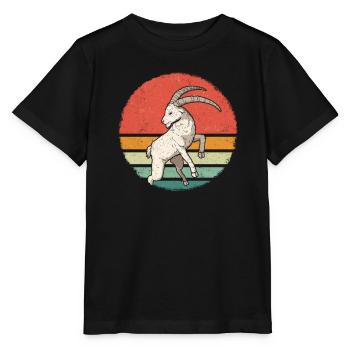 Chèvre Chèvre Chèvre Animal Chèvre - T-shirt bio MINI CREATOR Stanley/Stella Enfant - noir - Devant - Mikhail (115cm)